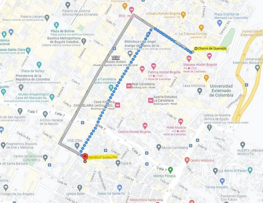 Grandioso Apartaestudio La Candelaria Богота Екстер'єр фото